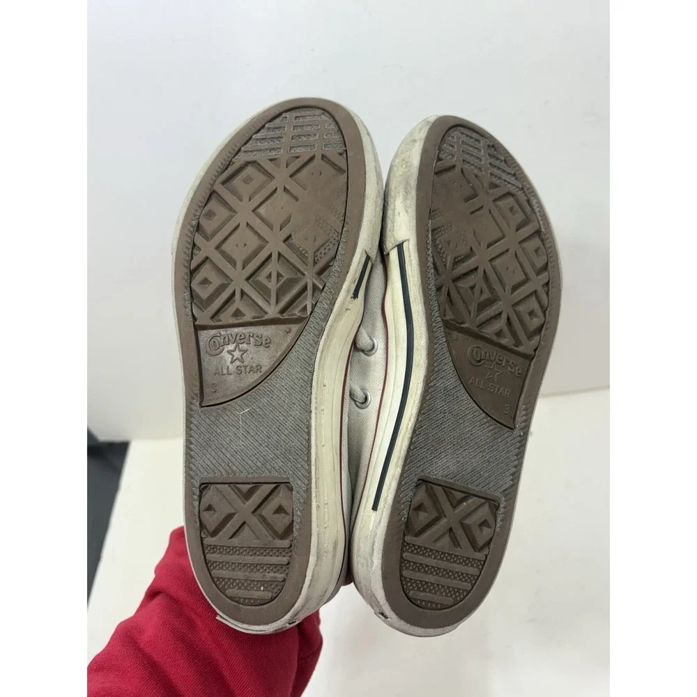 Converse All Star‎ High Top Shoe Women's 3 White Canvas